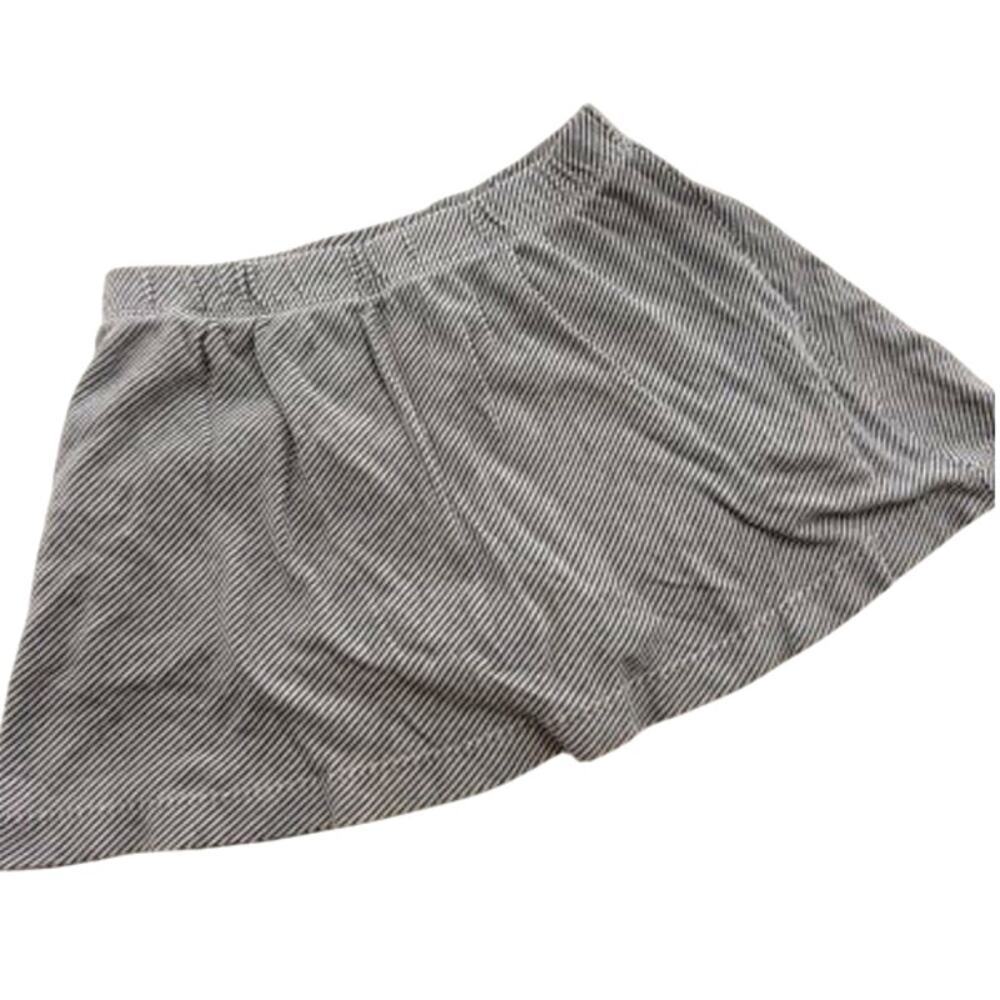 Olive & June Blue White Striped 100% Cotton Skirt Girls Small